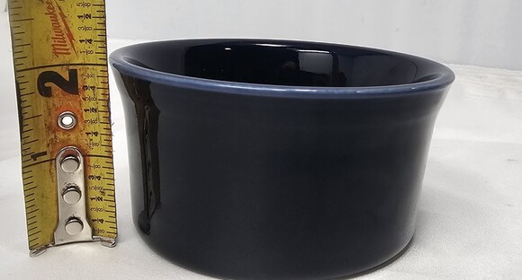Fiestaware Cobalt Ramekin Fiesta Retired Blue Individual Cake Baker 4"x2" - Picture 10 of 10